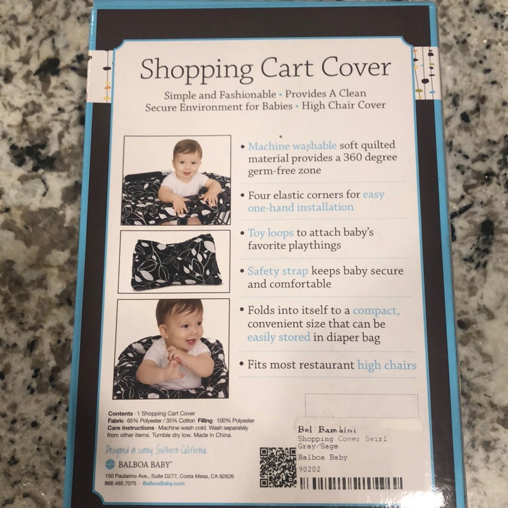 NEW Balboa Baby shopping cart high chair cover - Picture 2 of 2